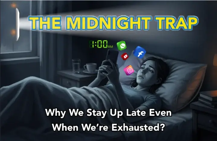 The Midnight Trap: Why We Stay Up Late Even When We’re Exhausted