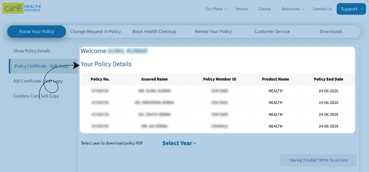 policy details
