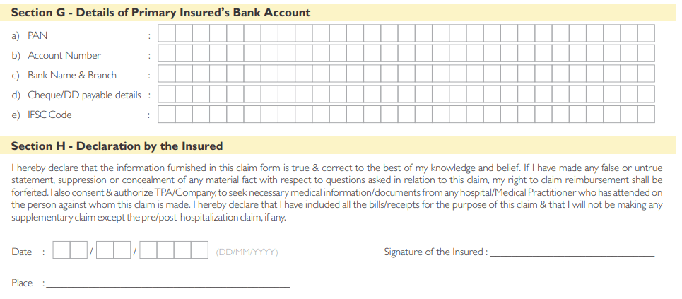 how to fill claims form