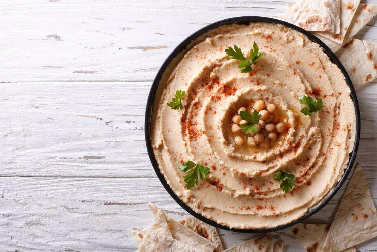 Hummus Dip with Pita Bread