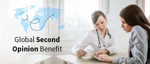 What is a Global Second Opinion Benefit under Care Super Mediclaim?